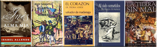 Cinco novelas sobre el tema de la conquista y colonización de América